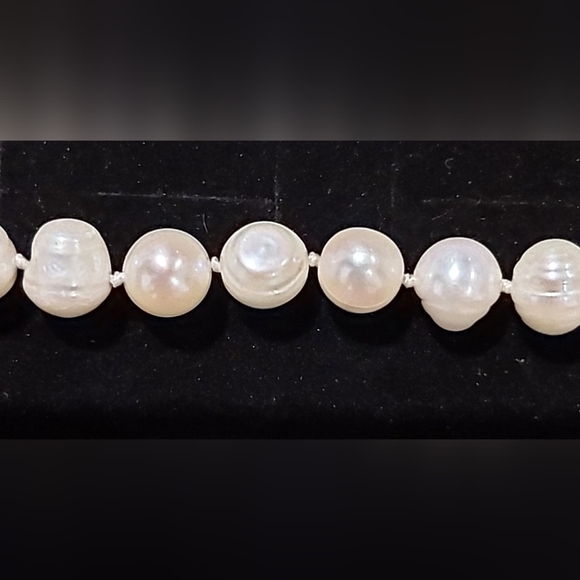 20" Genuine 7mm Baroque Freshwater Pearls - Picture 2 of 5